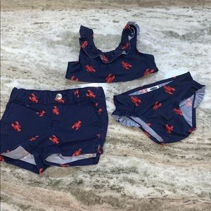 Old navy swim suit & shorts
